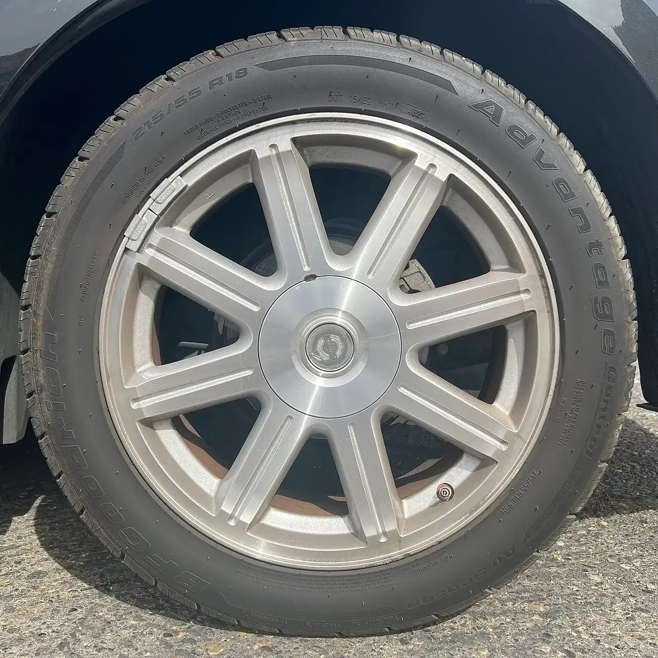 BFGoodrich Advantage Control all-season tyre on a car wheel