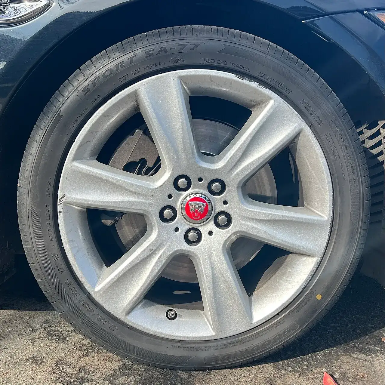 Goodride Sport SA-77 tyre on a Jaguar wheel
