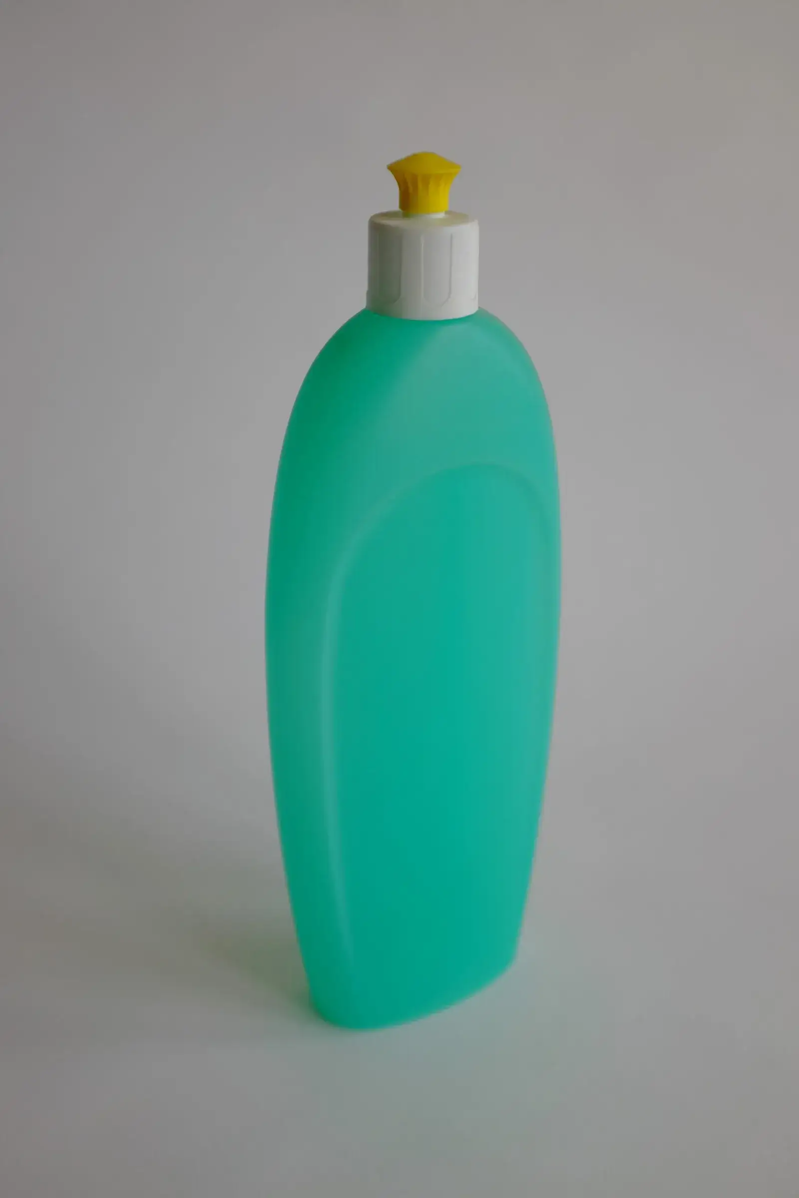 Single HDPE plastic bottle