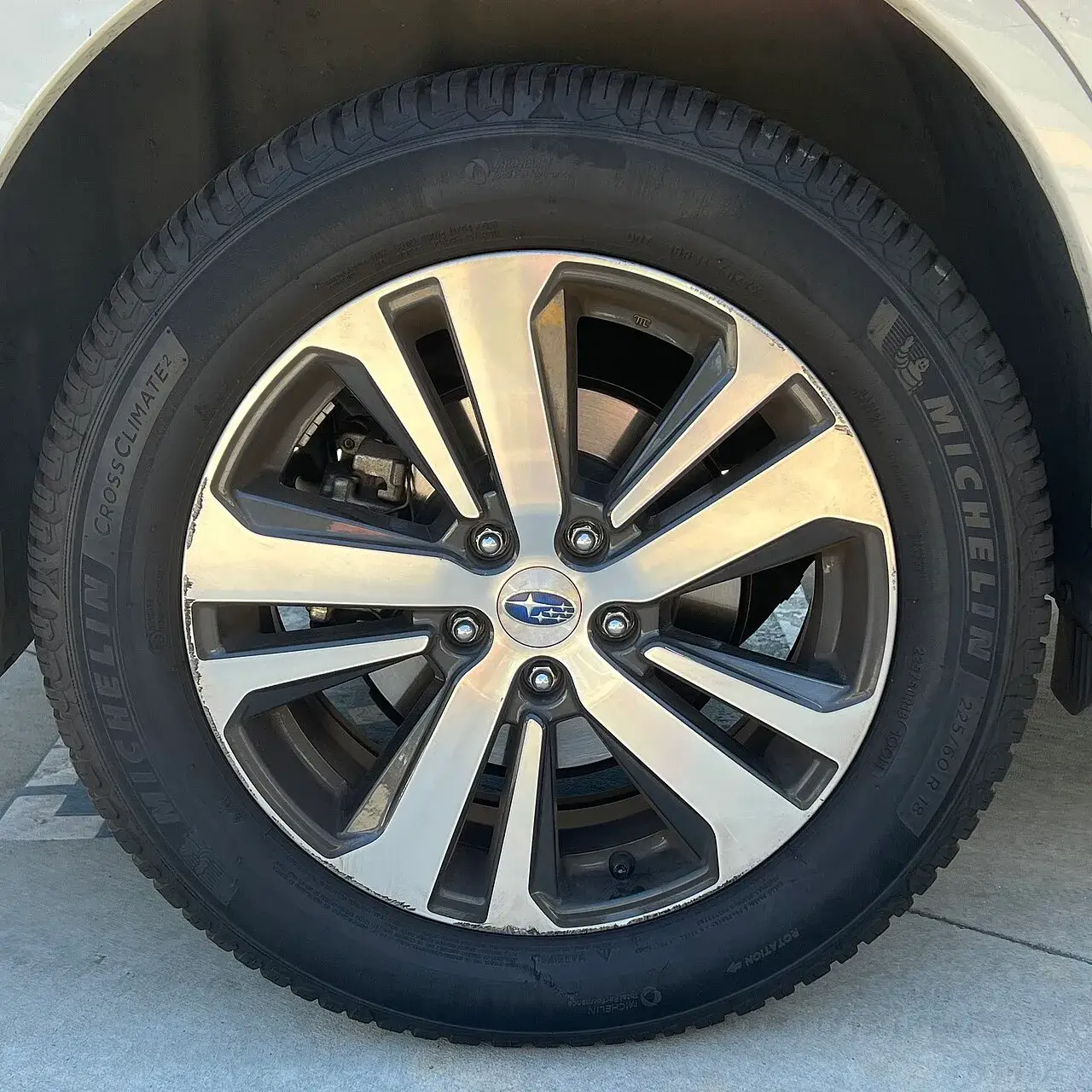Michelin CrossClimate 2 all-season tyre on a car wheel
