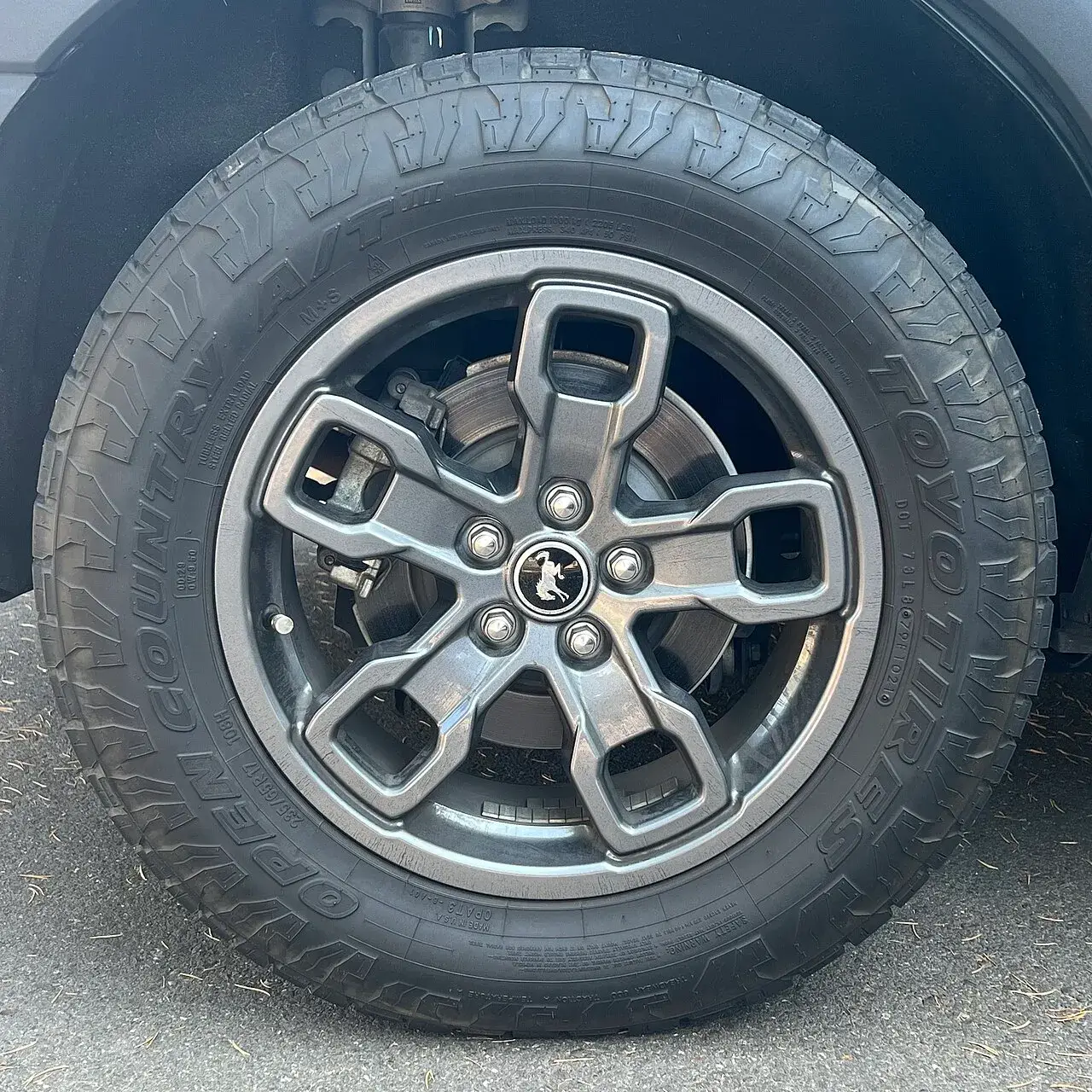 Toyo Open Country A/T III tyre on a Ford Bronco wheel