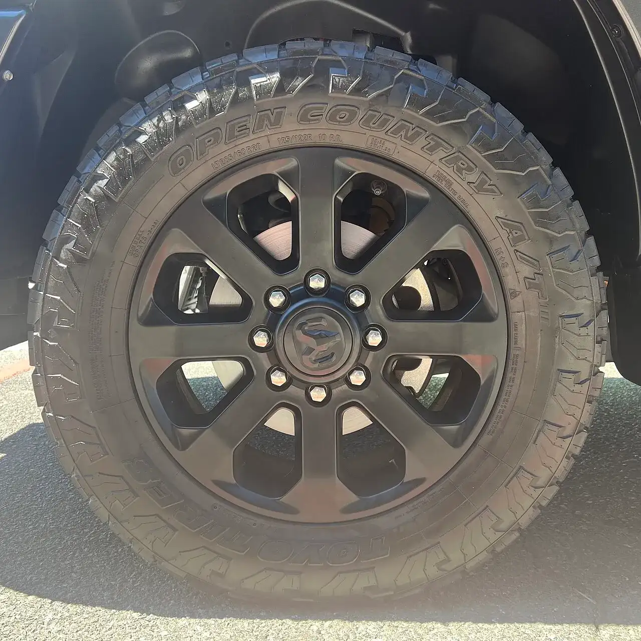 Toyo Open Country A/T III tyre on a Ram 2500 wheel