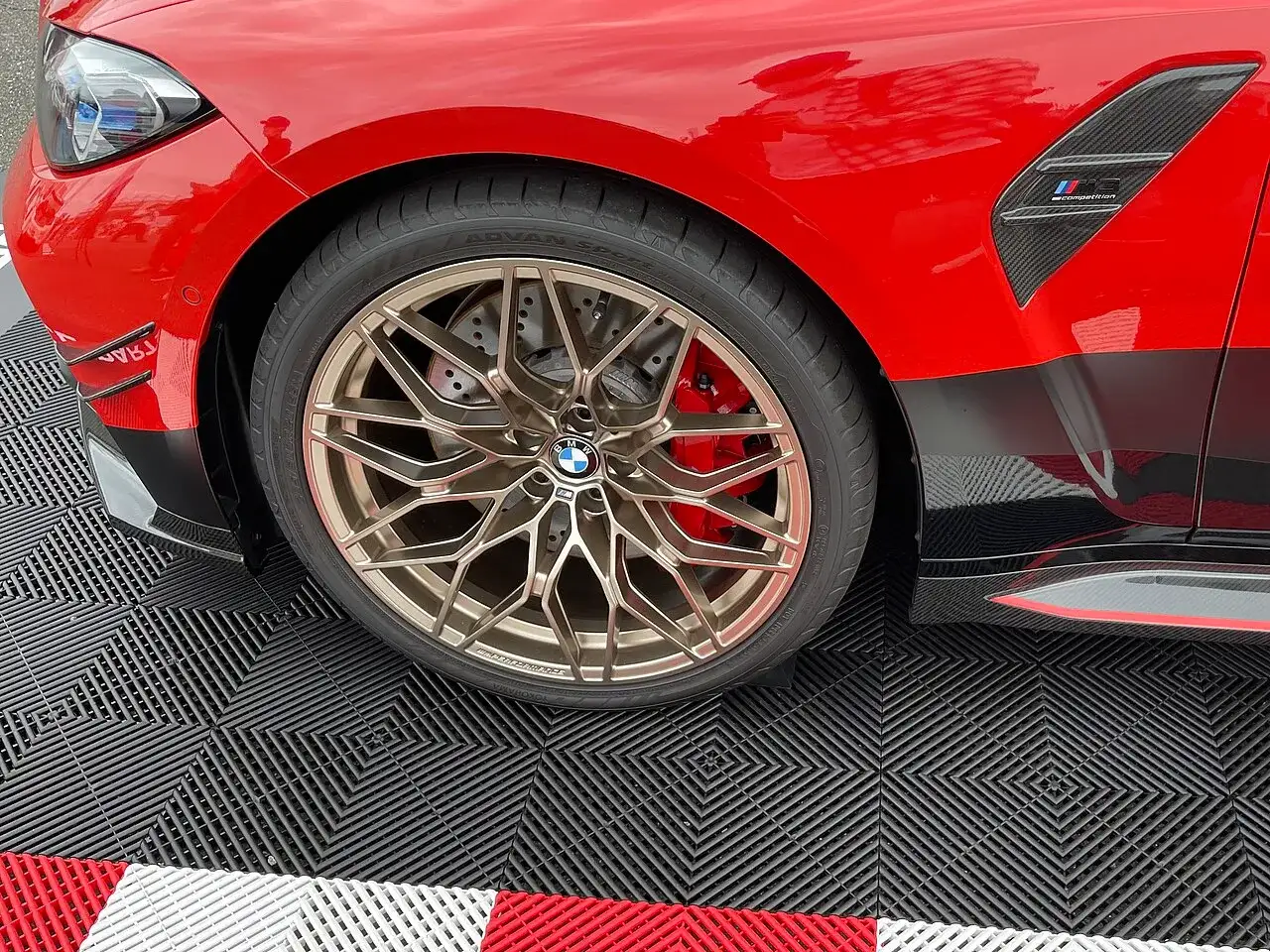 Yokohama Advan Sport tyre on a BMW M3 wheel